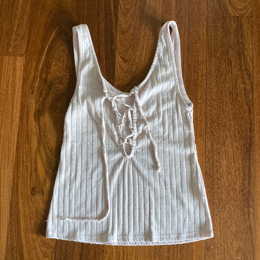 Light pink soft stretchy top from Urban Outfitters